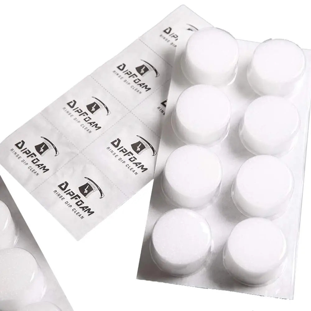 48/24/12/6/3 pçs tatuagem descartável mergulho espuma esponja tampas copos limpeza para agulha e ponta enxágue mergulho limpo tatuagem acessórios