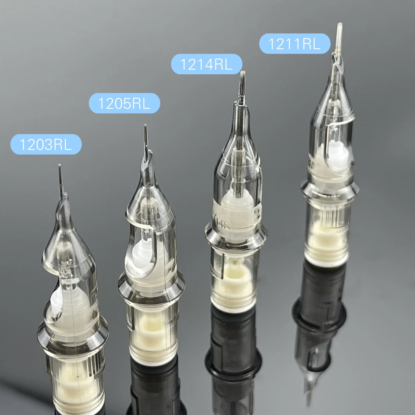 EZ Revolução cartucho tatuagem agulhas redondas forros #12 0,35mm para 1RL 3RL 5RL cartucho tatuagem máquina caneta apertos 20 Pçs/caixa