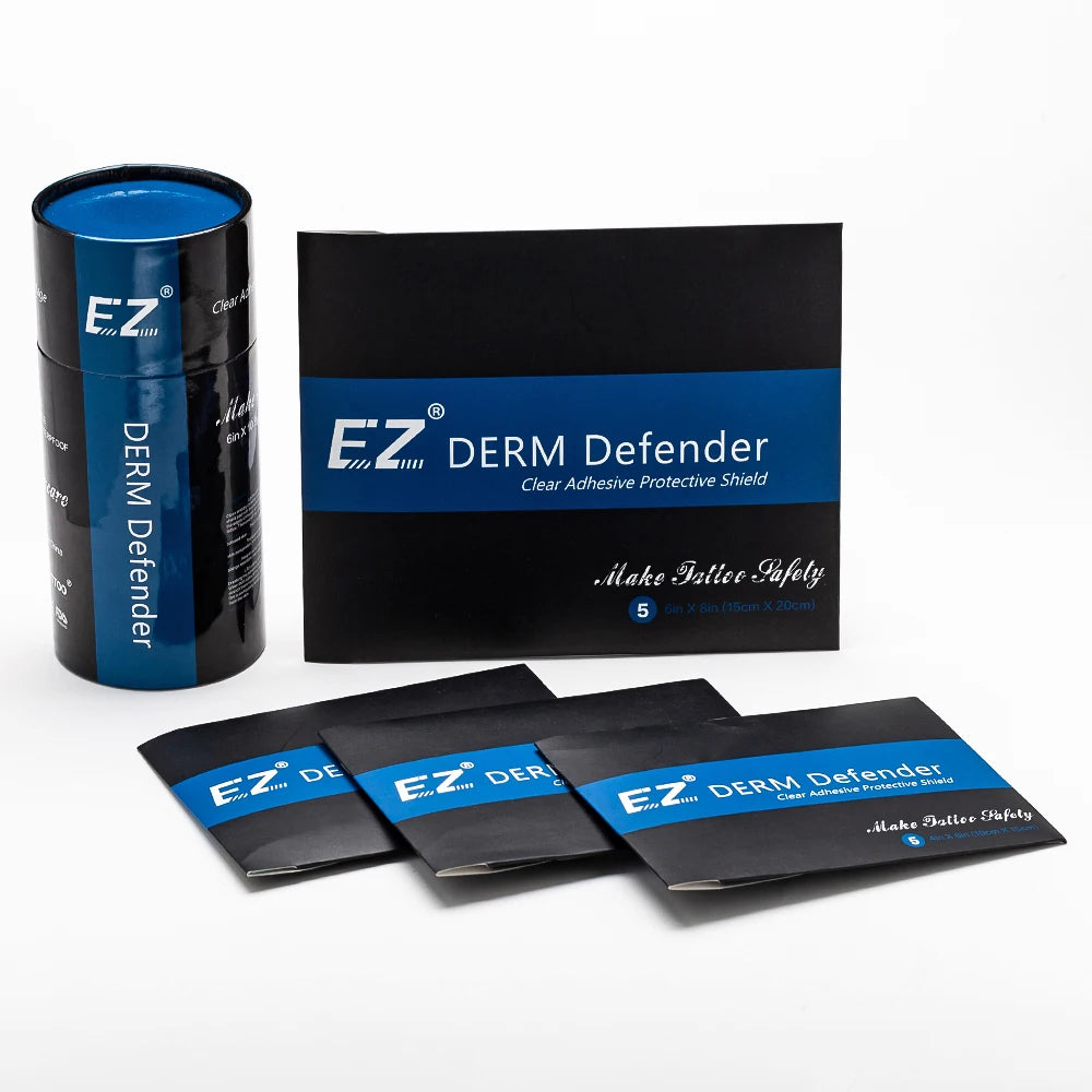 Protetor de tatuagem, premium derm defender, adesivo transparente 5 folhas