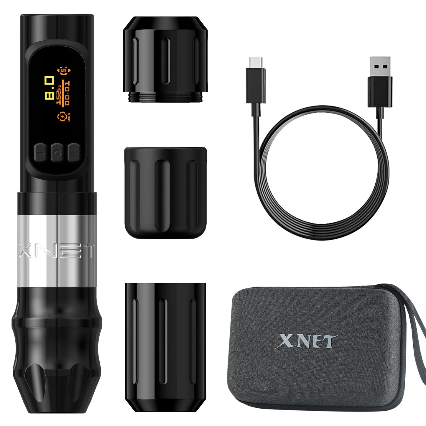 XNET Sage Max 1300mAh Brushless Motor Professional Tattoo Gun 4.0mm Stroke Wireless Tattoo Machine Pen with 28/32mm Grip