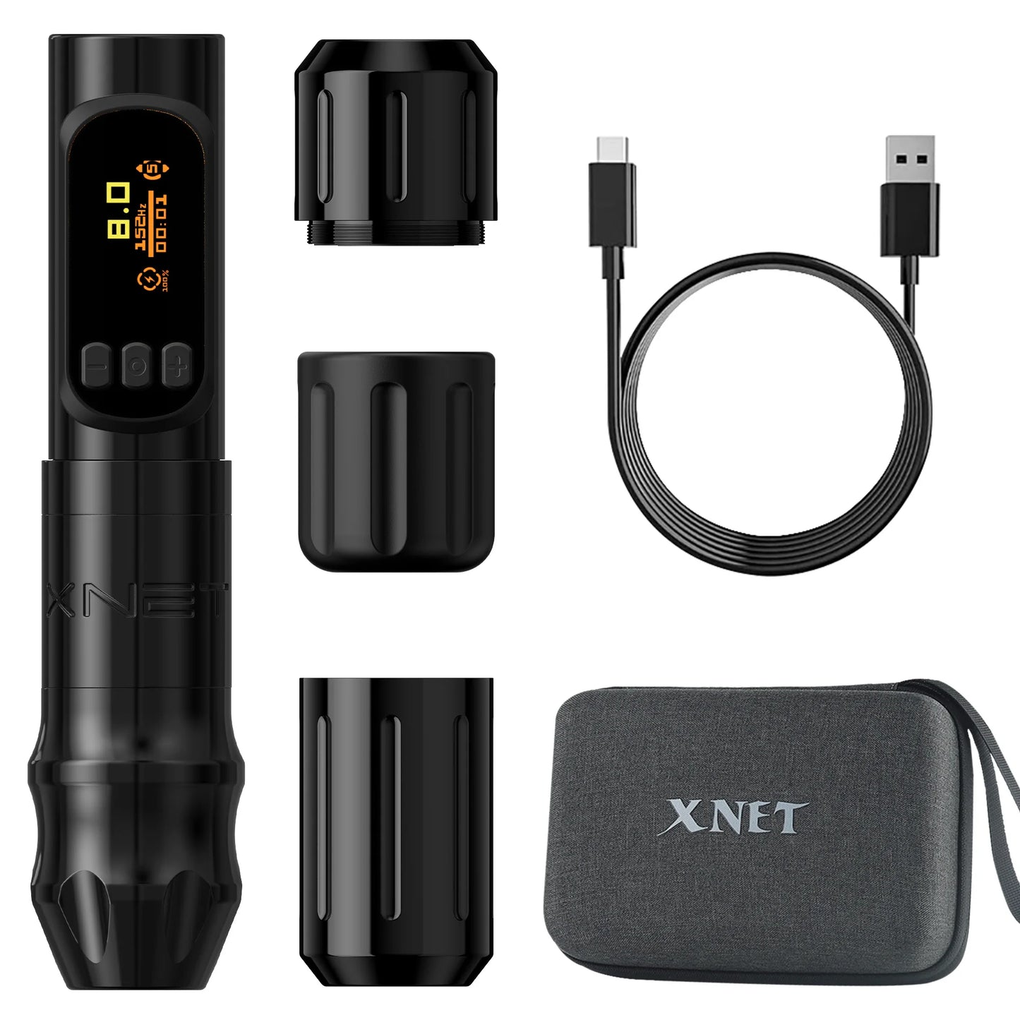 XNET Sage Max 1300mAh Brushless Motor Professional Tattoo Gun 4.0mm Stroke Wireless Tattoo Machine Pen with 28/32mm Grip