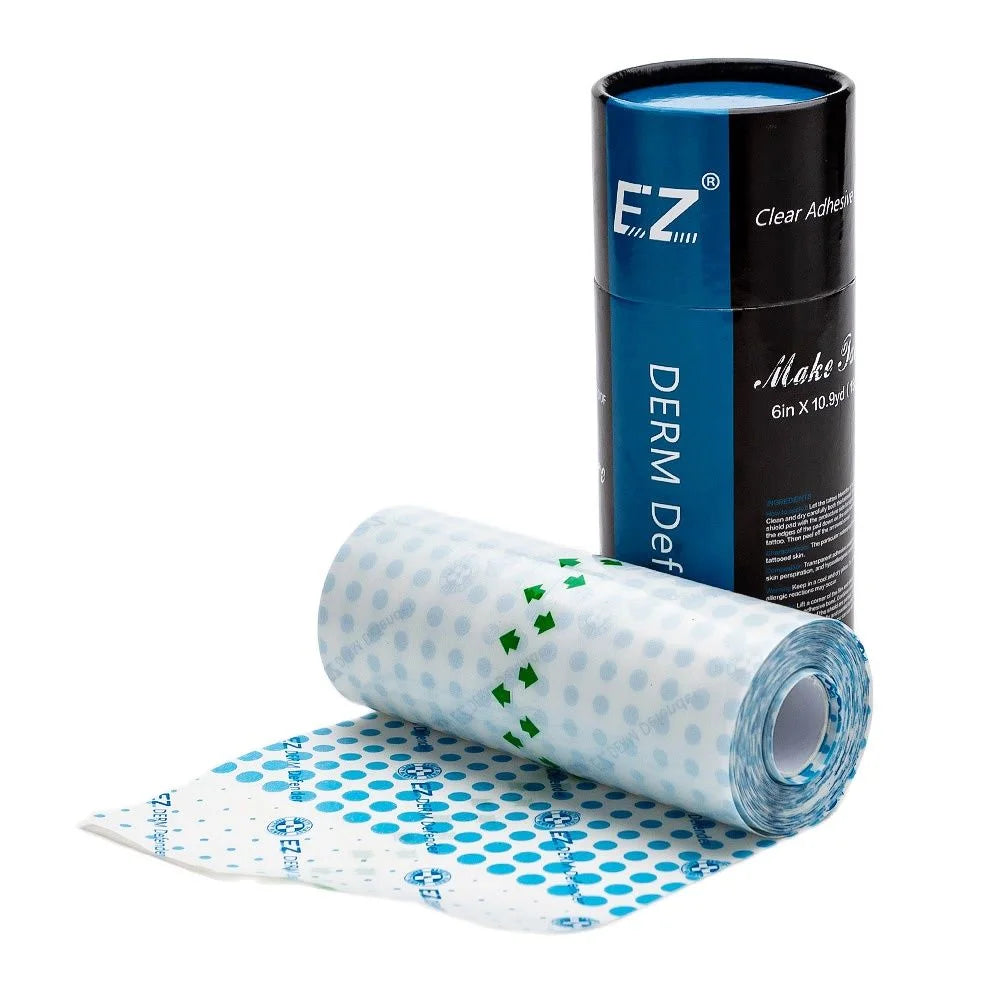 EZ Limpar adesivo protetor tatuagem filme Derm Defender Tattoo Shield, Acessórios Aftercare, Regular