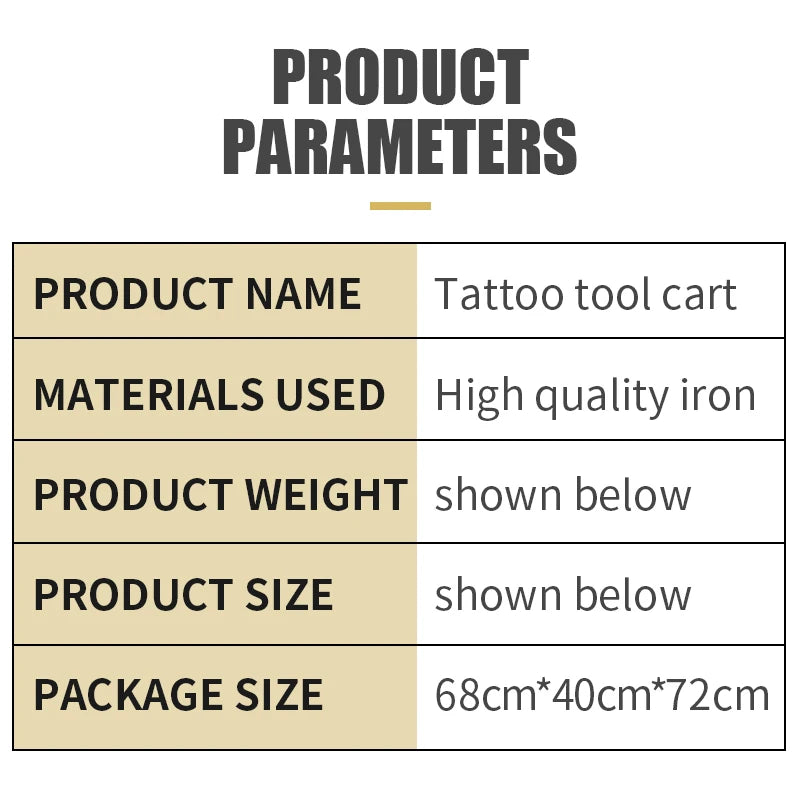 Taidu carrinho de ferramentas de tatuagem com duas darwers caixa de ferramentas de tatuagem estação de trabalho com roda universal caixa de ferramentas de tatuagem de aço equipamento de tatuagem