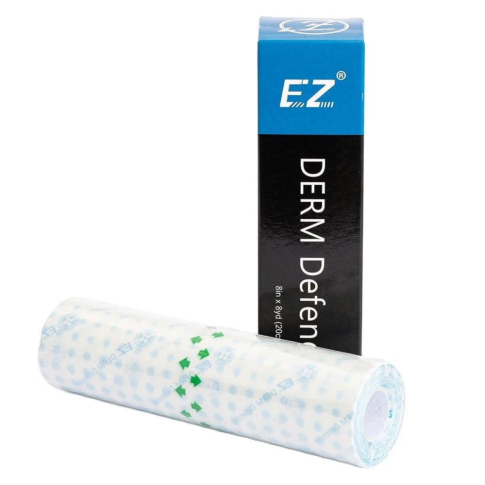 EZ Limpar adesivo protetor tatuagem filme Derm Defender Tattoo Shield, Acessórios Aftercare, Regular