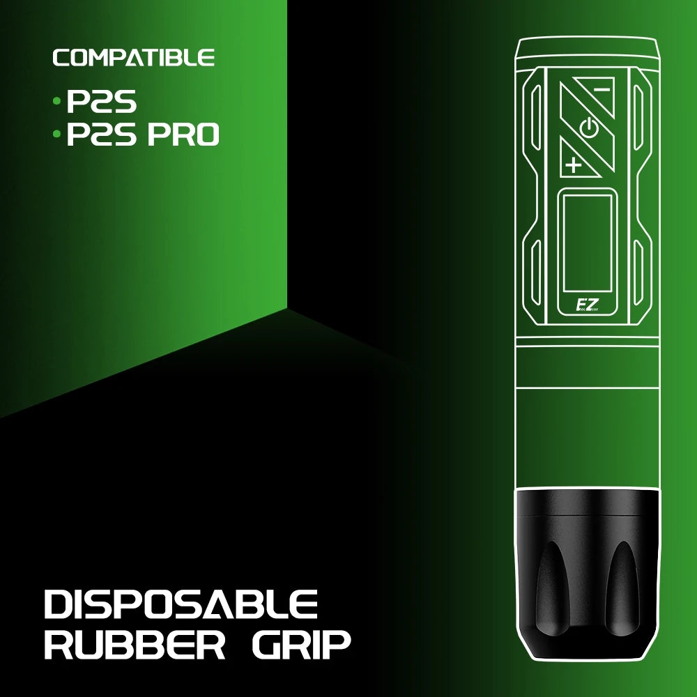 EZ apertos do tatuagem descartáveis portáteis, borracha Holdle Cover, profissional, sem fio, caneta máquina, 10pcs