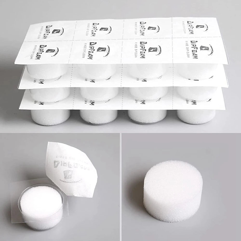 48/24/12/6/3 pçs tatuagem descartável mergulho espuma esponja tampas copos limpeza para agulha e ponta enxágue mergulho limpo tatuagem acessórios