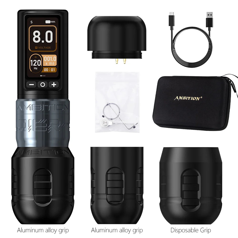 Ambition Soldier270 Cordless Tattoo Machine 4.5mm Pro Power