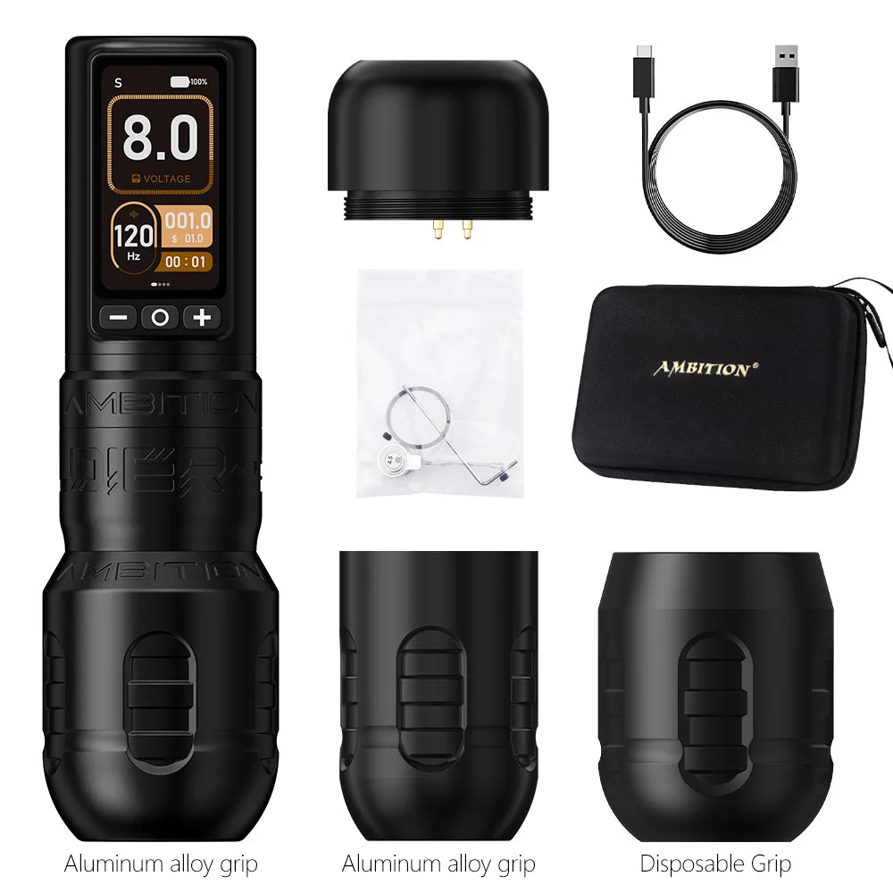 Ambition Soldier270 Cordless Tattoo Machine 4.5mm Pro Power