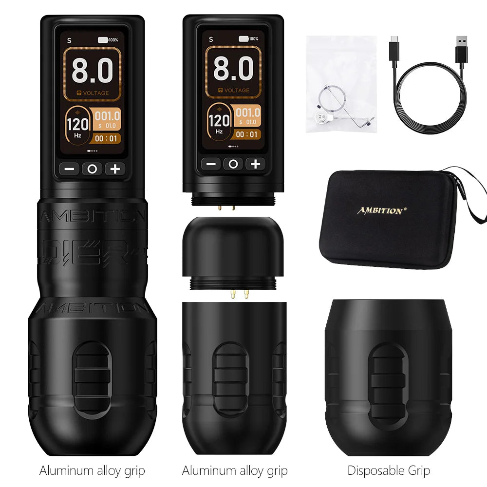 Ambition Soldier270 Cordless Tattoo Machine 4.5mm Pro Power