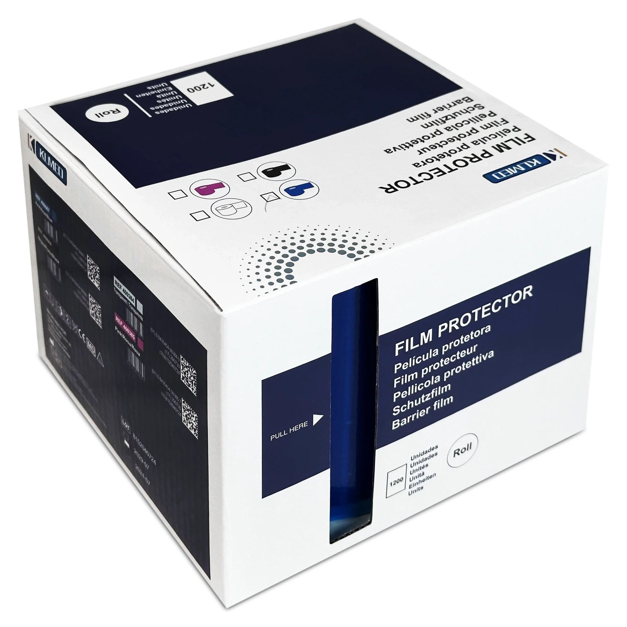 Adhesive Barrier Film Roll, 1200 Sheets | Professional Hygienic Protection