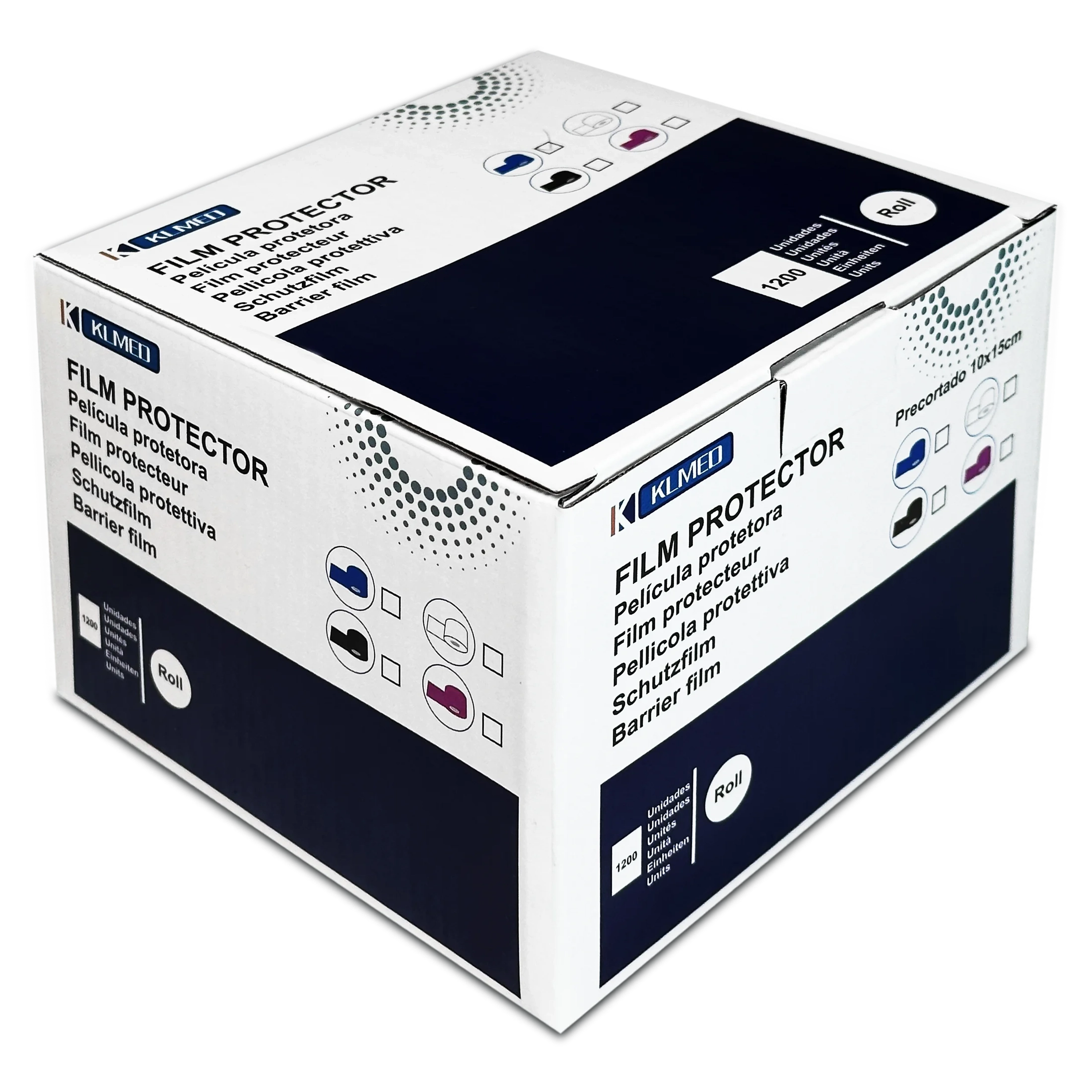 Adhesive Barrier Film Roll, 1200 Sheets | Professional Hygienic Protection