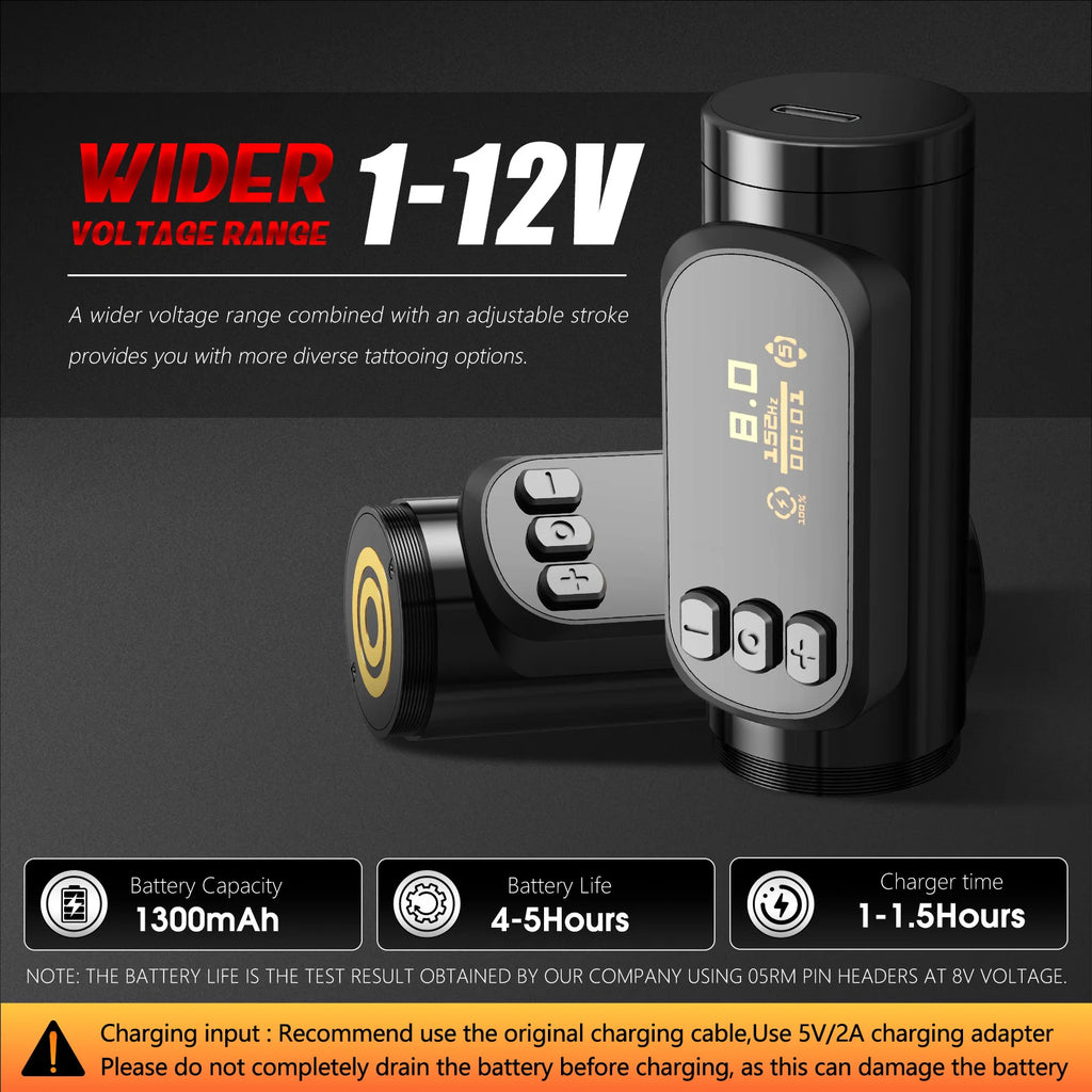 XNET Sage Max – Cordless Tattoo Machine with Brushless Motor and 4.0mm Stroke