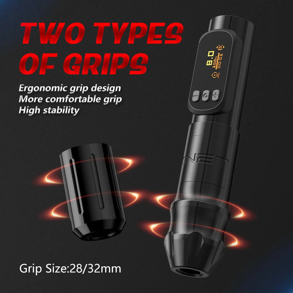 XNET Sage Max – Cordless Tattoo Machine with Brushless Motor and 4.0mm Stroke