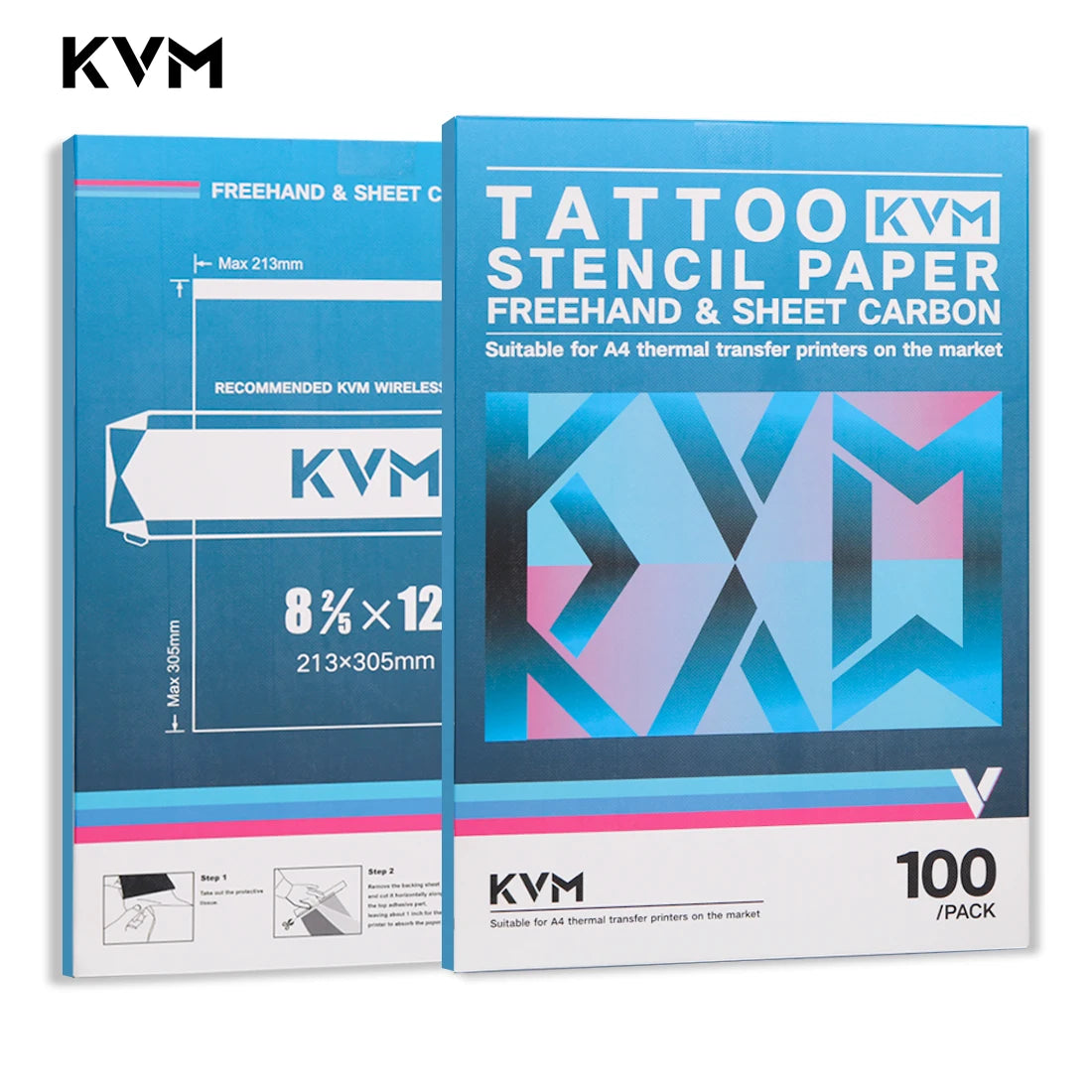 KVM Tattoo Transfer Paper A4 – Clear and Durable Stencil