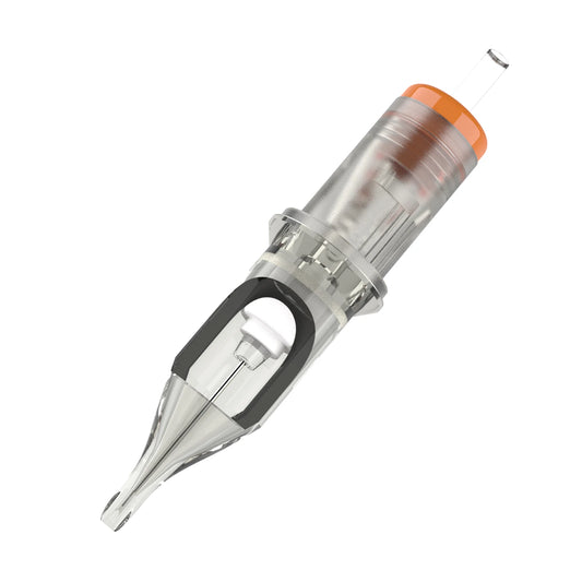 Cartucho de agulhas de tatuagem EZ Revolution Shader redondo (RS) # 12 0.35mm de comprimento cone para apertos de máquina de tatuagem de cartucho 20 unidades/caixa