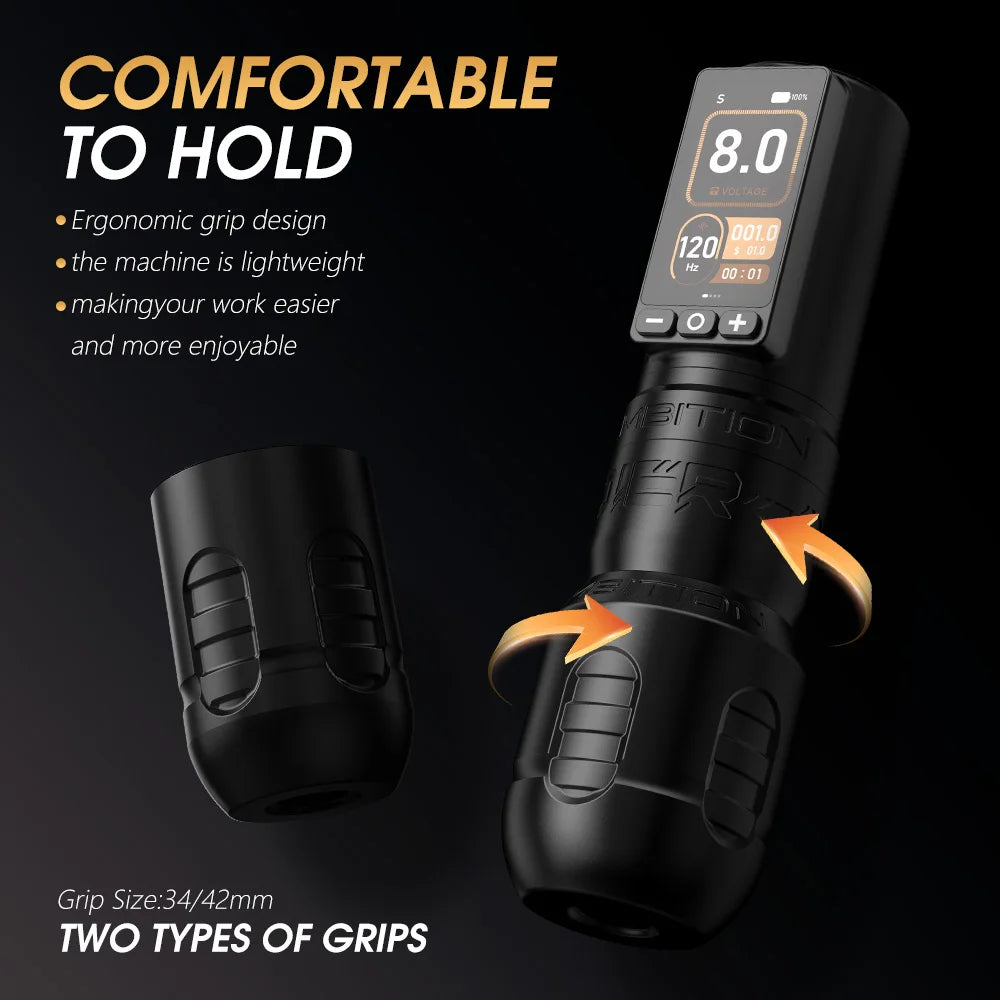 Ambition Soldier270 Cordless Tattoo Machine 4.5mm Pro Power