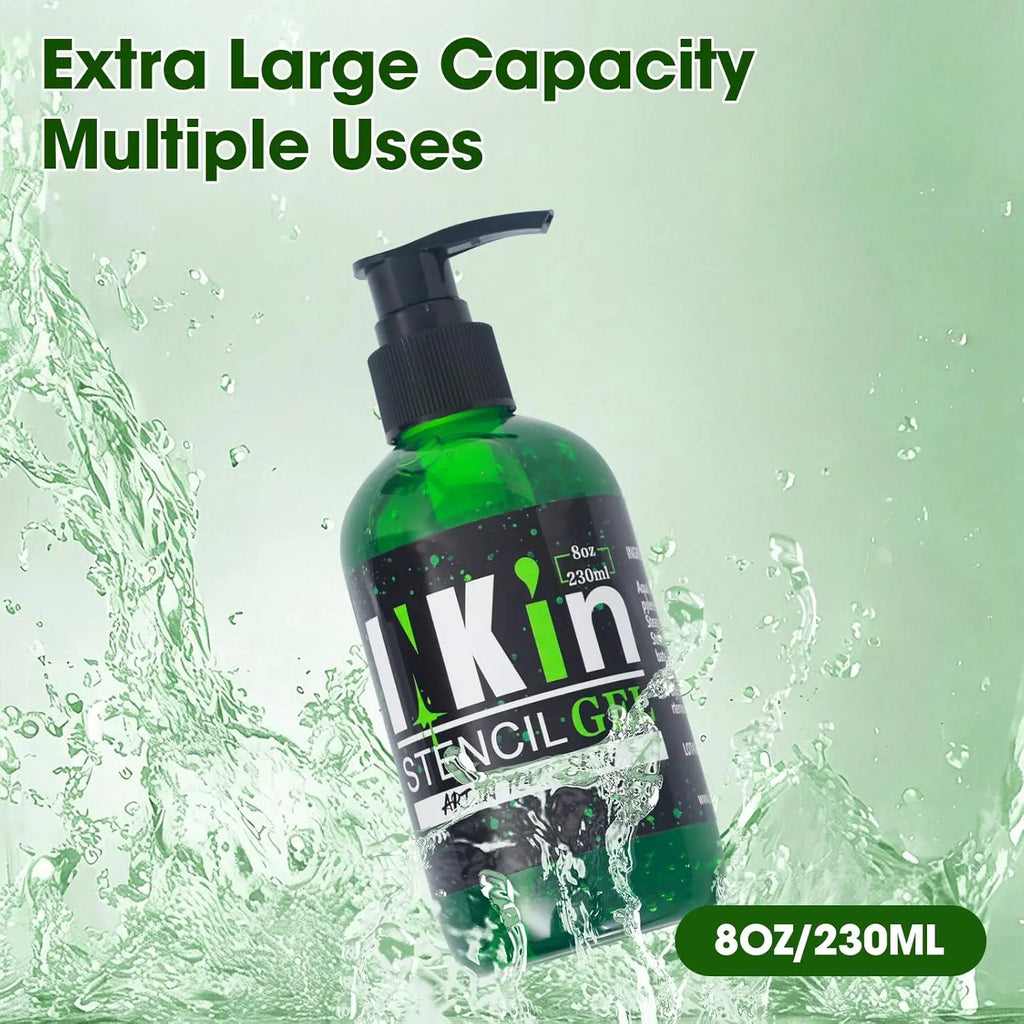 INKin Tattoo Transfer Gel 230ml • Clear and long-lasting stencil