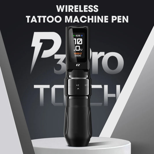 EZ P3 Pro TOUCH Curso Ajustável TouchScreen Máquina de Tatuagem Sem Fio Caneta 2000mAh Bateria Sem Fio 2.0-4.2mm Curso