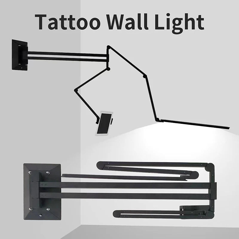 TAIDU LED Wall Lamp for Tattoos with Tablet Holder