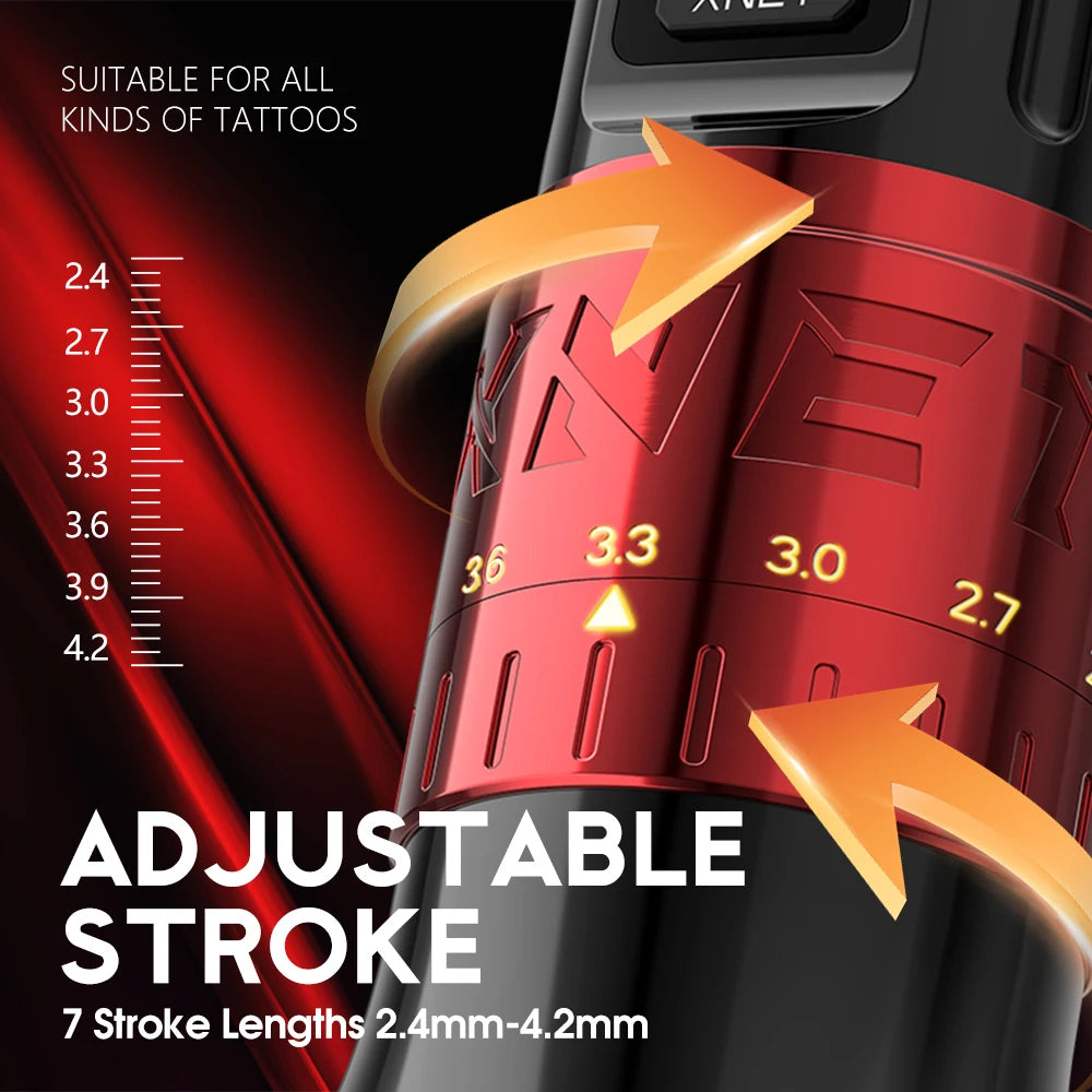 XNET Bestia Sem Fio – Máquina de Tatuagem Profissional com Curso Ajustável