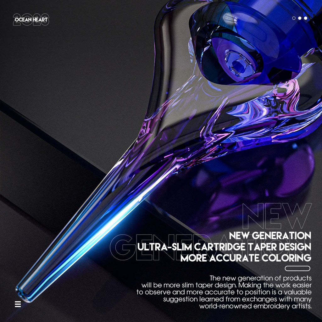 Ocean Heart Mast cartridges for tattooing and PMU with smooth precision.