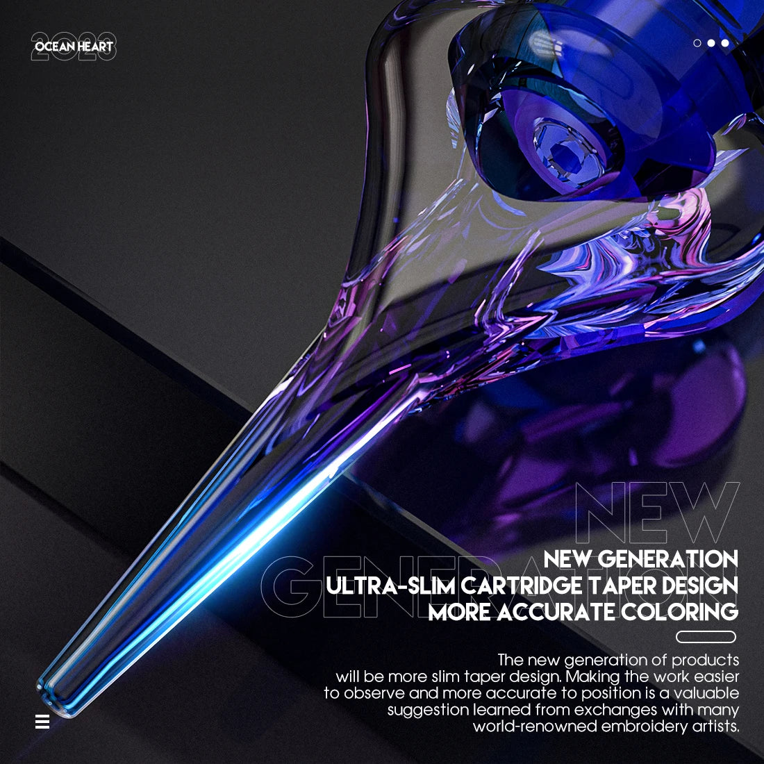 Ocean Heart Mast cartridges for tattooing and PMU with smooth precision.