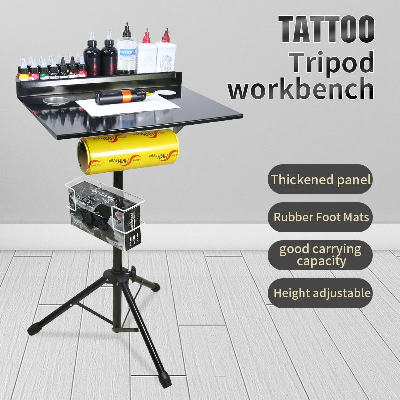 Estación de trabajo para tatuajes TAIDU: mesa de estudio ajustable con encimera ancha