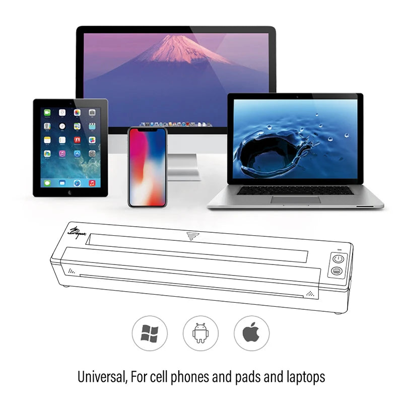 Impresora térmica de tatuajes portátil Bluetooth TAIDU P19