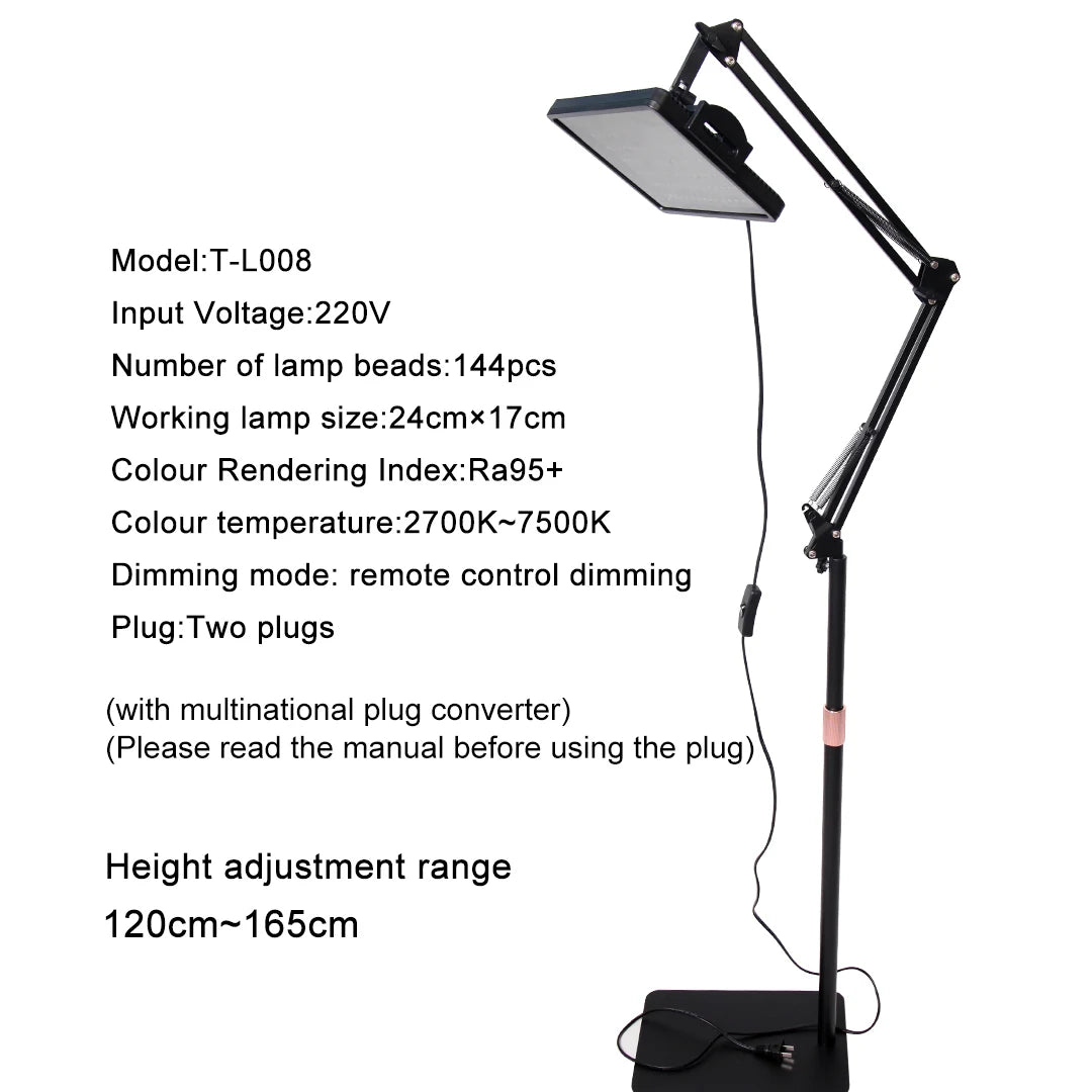 Kit de iluminación antideslumbrante HYlab para tatuajes y fotografía