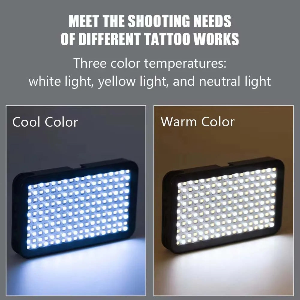 Fill Light Profissional para Tatuagem com Filtro CPL Anti-Reflexo