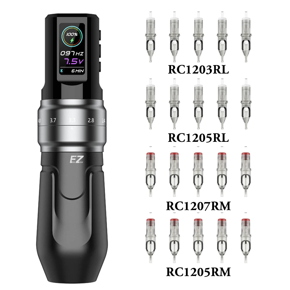 EZ P3 Pro Cordless Tattoo Machine • Adjustable Stroke and Pro Performance