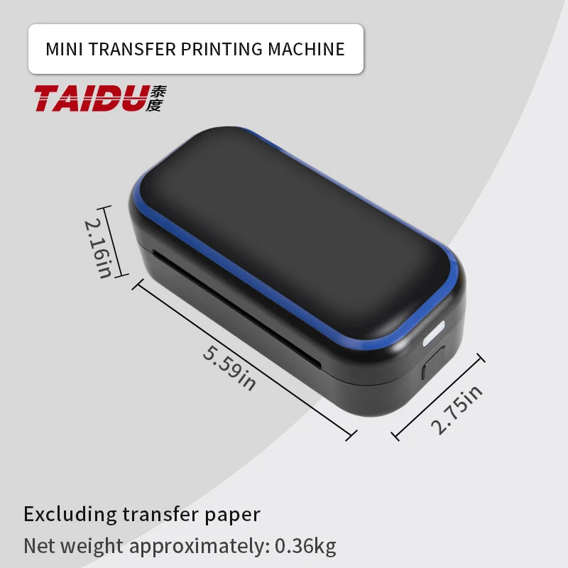 Mini impresora de tatuajes TAIDU: impresora de transferencia portátil de alta definición