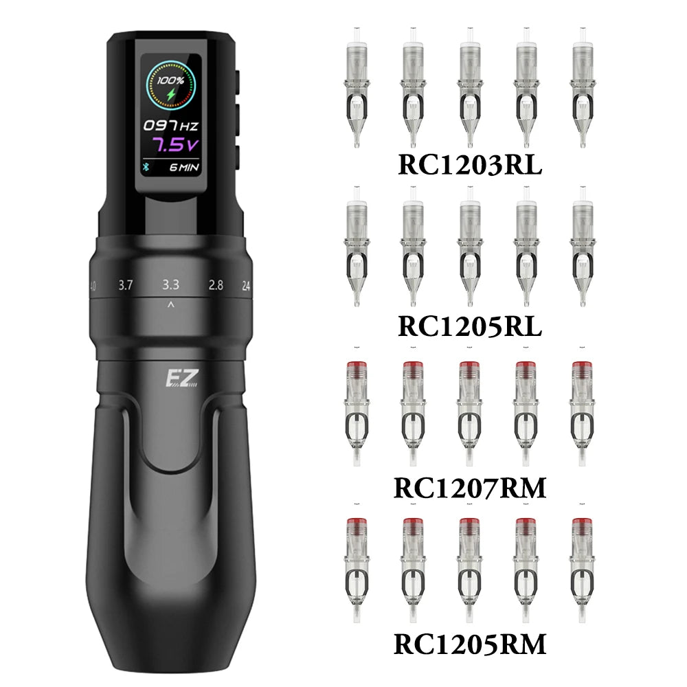 EZ P3 Pro Cordless Tattoo Machine • Adjustable Stroke and Pro Performance