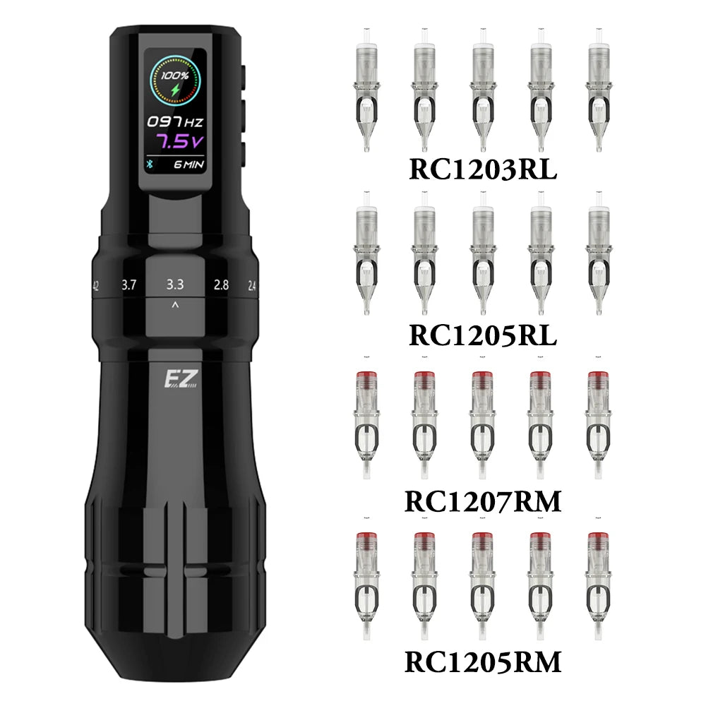 EZ P3 Pro Cordless Tattoo Machine • Adjustable Stroke and Pro Performance