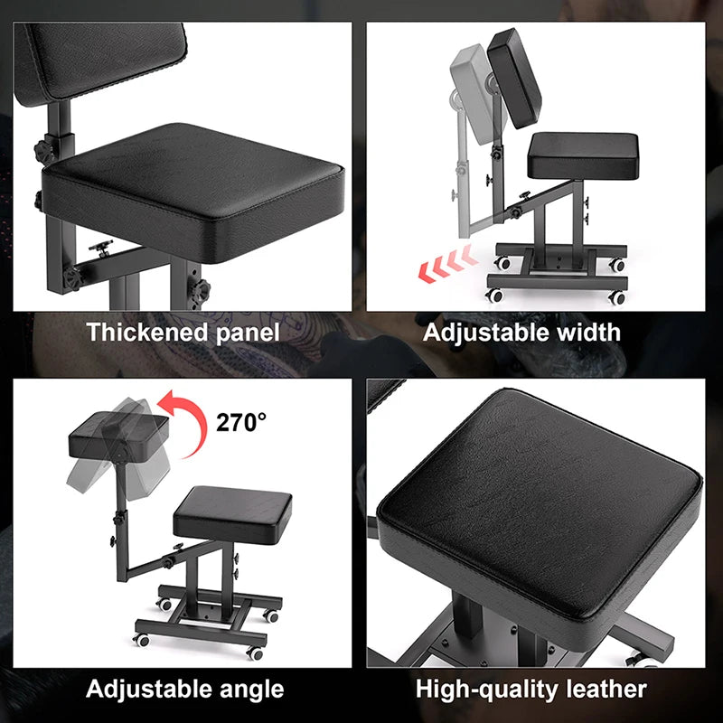 Silla de tatuaje multifuncional ajustable TAIDU con total comodidad