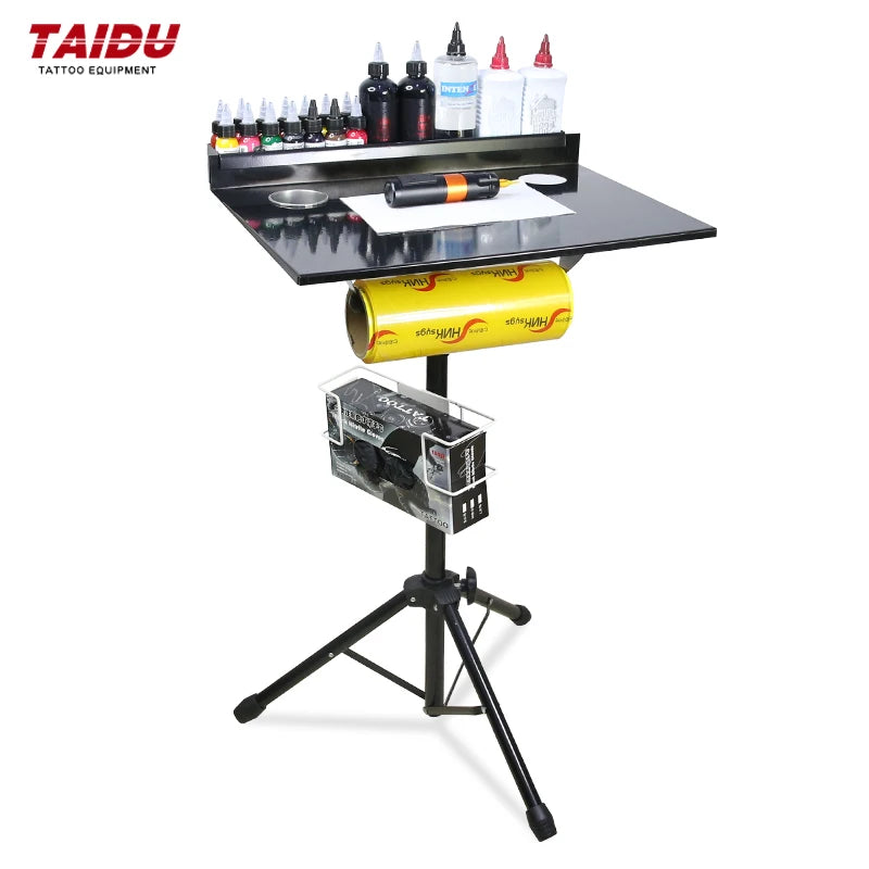 Estación de trabajo para tatuajes TAIDU: mesa de estudio ajustable con encimera ancha