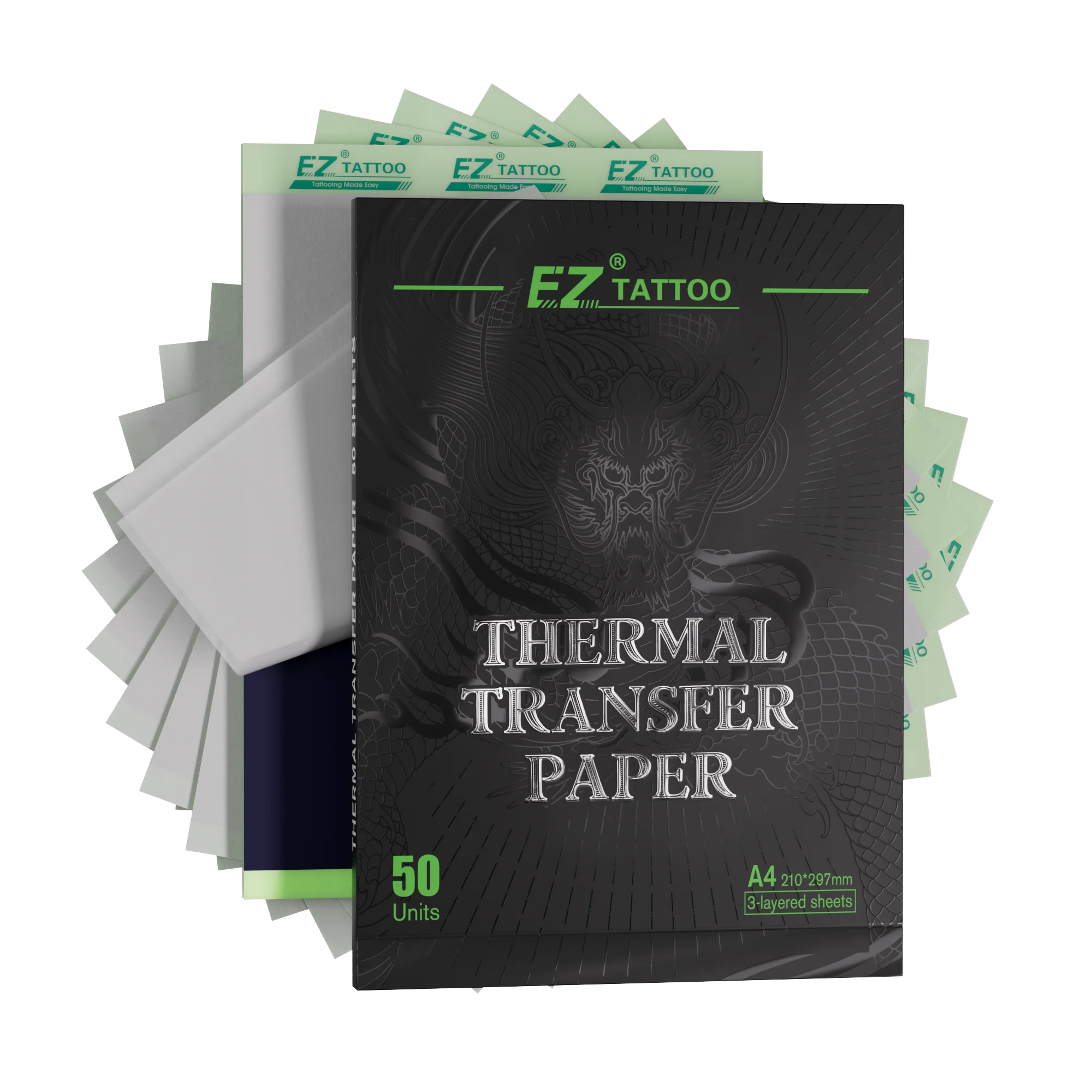EZ Tattoo A4 Transfer Paper for Precise Stencils