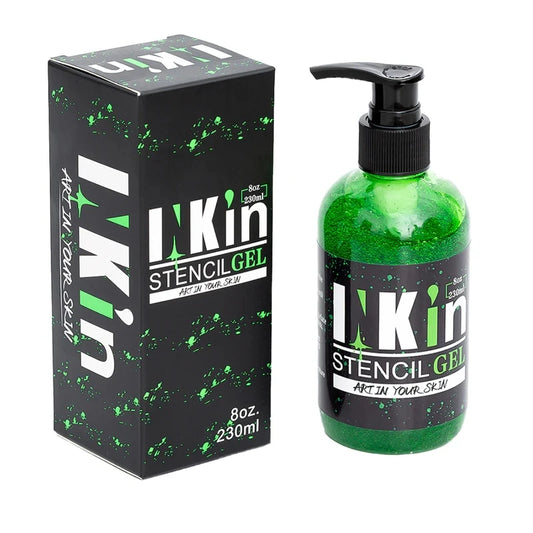 Inkin gel de transferência de tatuagem 230 ml, estêncil profissional, material de tatuagem, gel para cores de tatuagem reforçadas, acessórios de tatuagem