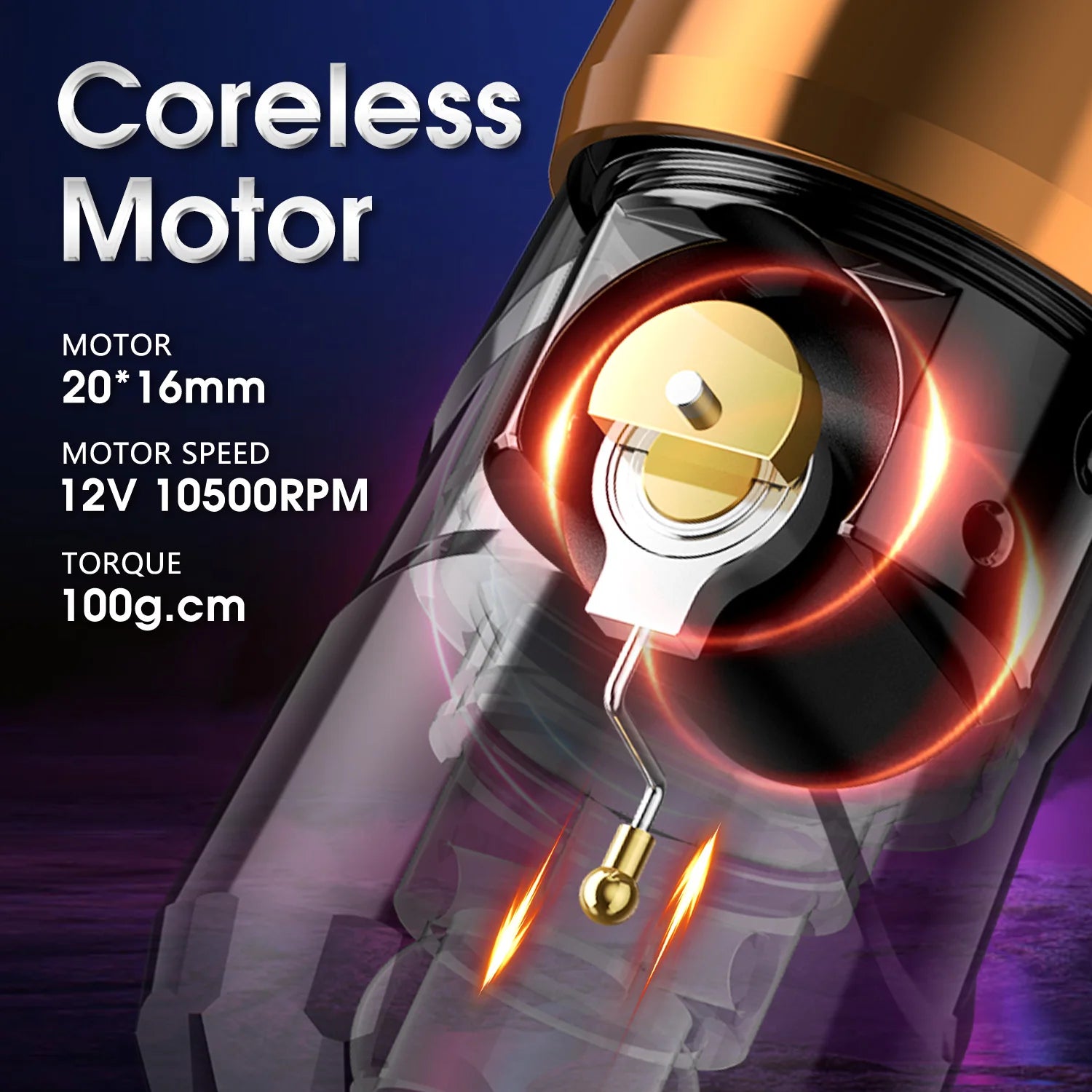 XNET Flux Max – 4.0mm Cordless Tattoo Machine for Power and Precision