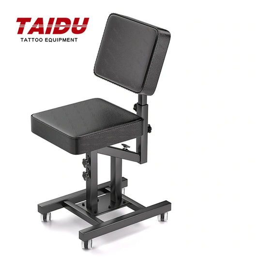 Taidu multifuncional cadeira de tatuagem couro volta ajustar cadeiras de salão de tatuagem quadro de aço elevador banco de tatuagem para artista de tatuagem