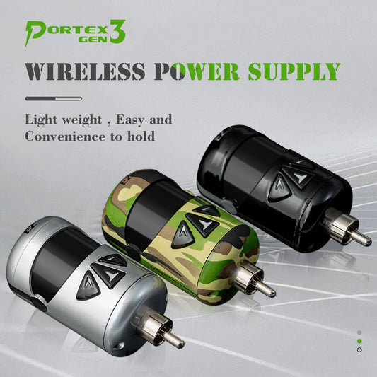 EZ Portex PG3 Mini Tattoo Battery Pack, fonte de alimentação sem fio para máquina de tatuagem RCA Connector, 1100mAh bateria capacidade