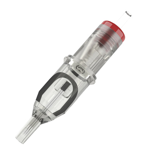 Cartucho de agulhas de tatuagem EZ Revolution Magnum curvado redondo Magnum #   12 (0,35 mm) Cone longo 5,5 mm Fornecimento de tatuagem 20 unidades/caixa