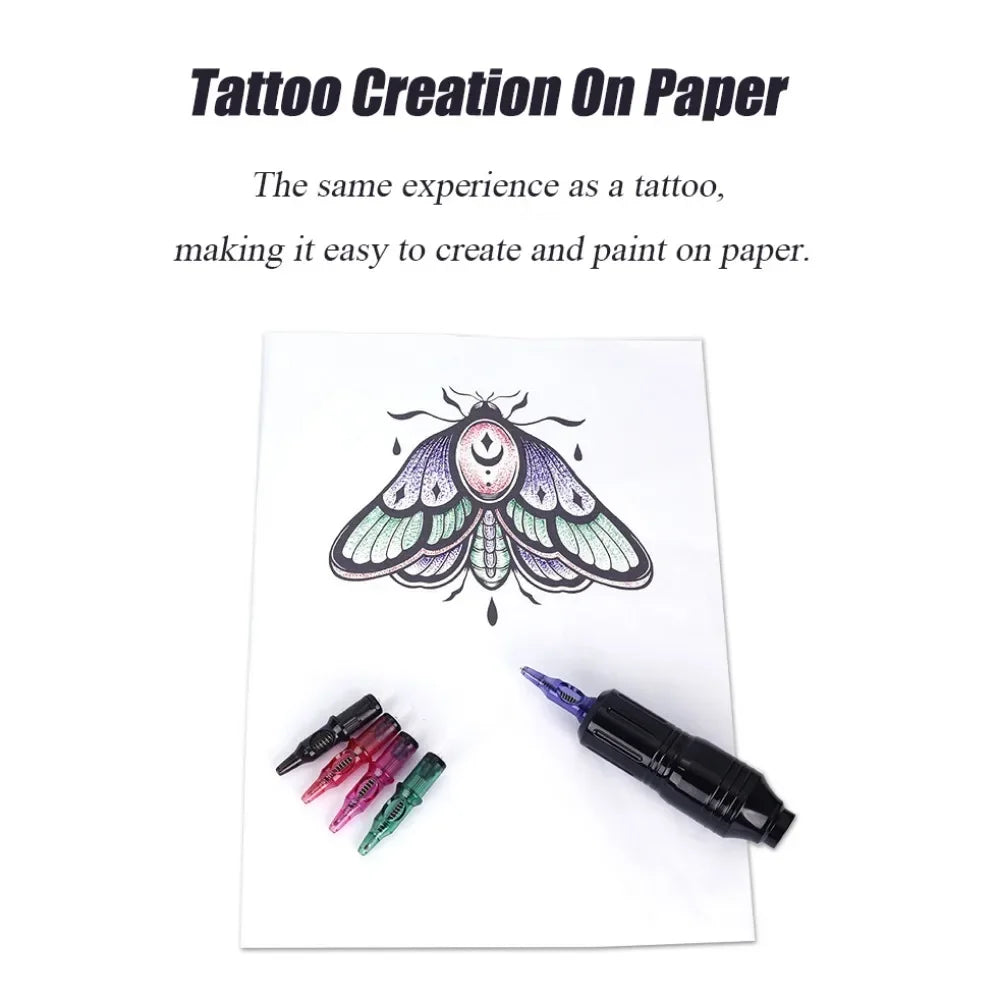 Cartuchos Caneta Esferográfica Tatuagem | Treino Realista Sem Tinta