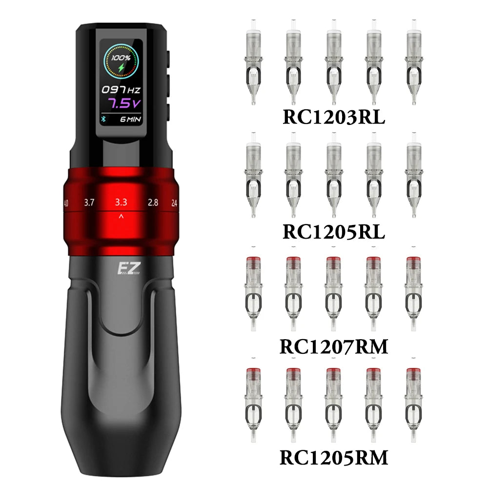 EZ P3 Pro Cordless Tattoo Machine • Adjustable Stroke and Pro Performance