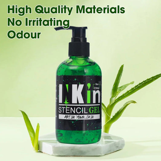 Inkin gel de transferência de tatuagem 230 ml, estêncil profissional, material de tatuagem, gel para cores de tatuagem reforçadas, acessórios de tatuagem