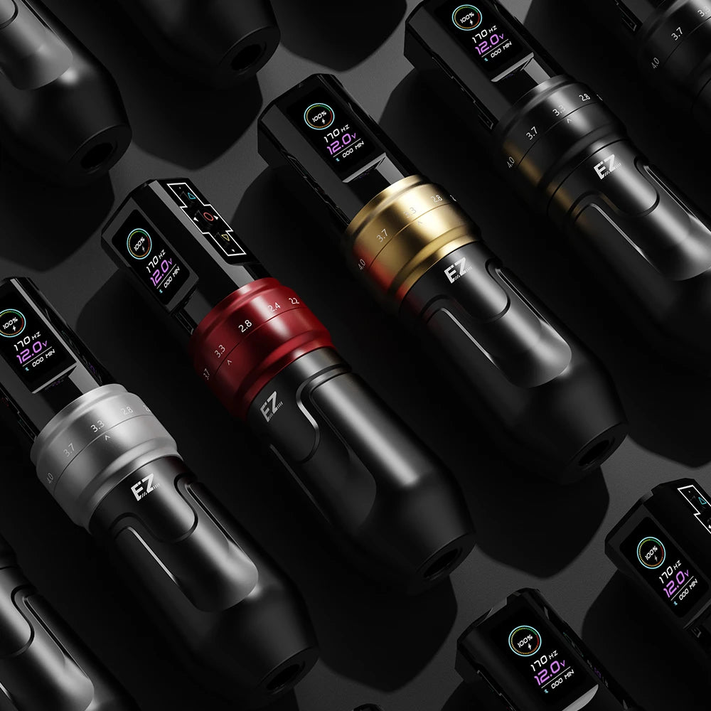 EZ P3 Pro Cordless Tattoo Machine • Adjustable Stroke and Pro Performance
