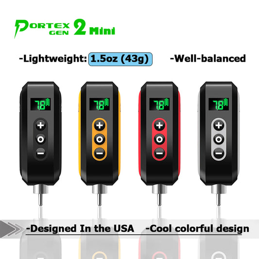 Ez portex gen2 mini bateria tatuagem bateria sem fio fonte de alimentação rca leve bem equilibrado para caneta de tatuagem