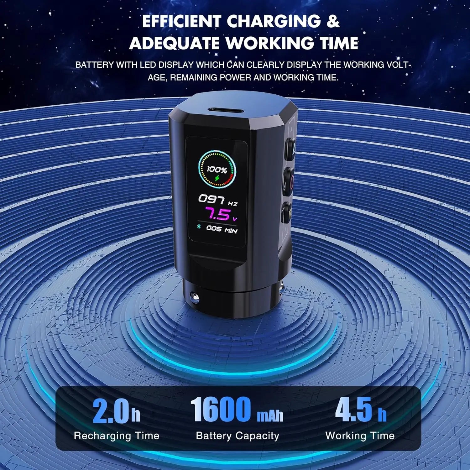 EZ P3 Pro Turbo – Cordless Tattoo Machine with Full Control