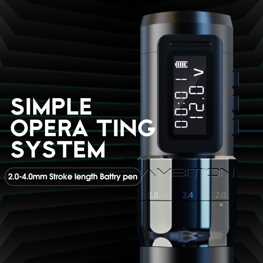 Ambition MARS-U – Cordless Tattoo Machine with Adjustable Stroke