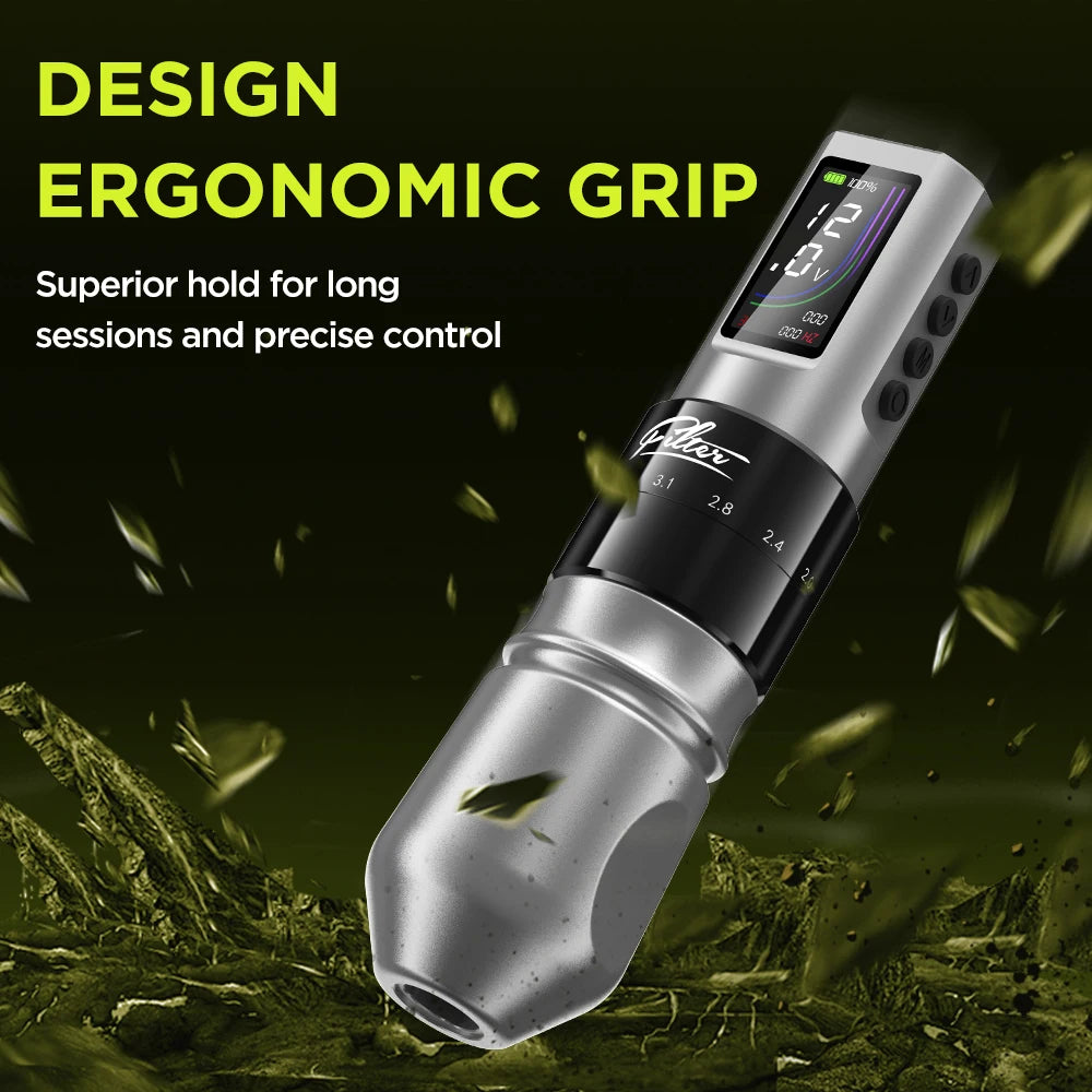 EZ Filter X40 – Máquina de Tatuagem Sem Fio com Curso Ajustável